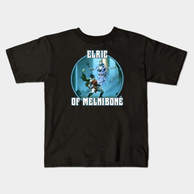 Bane of the Black Sword (Black Print) Kids T-Shirt by Miskatonic Designs